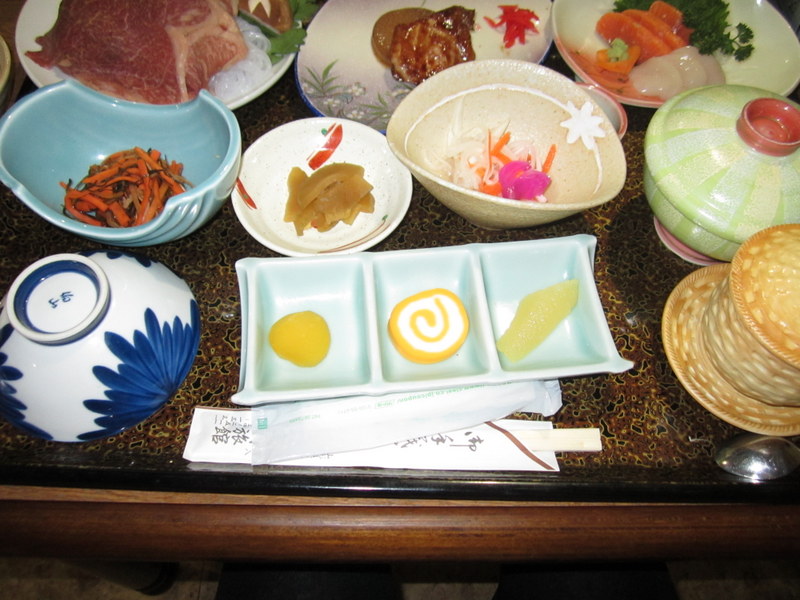 温泉宿の夕食例